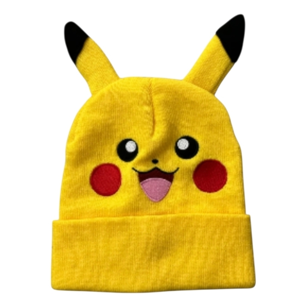 Yellow Pikachu Beanie Hat